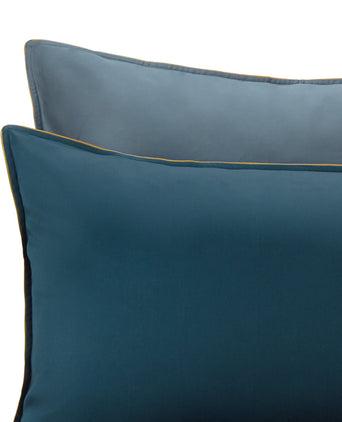 Catania duvet cover, forest green & emerald & mustard, 100% egyptian cotton