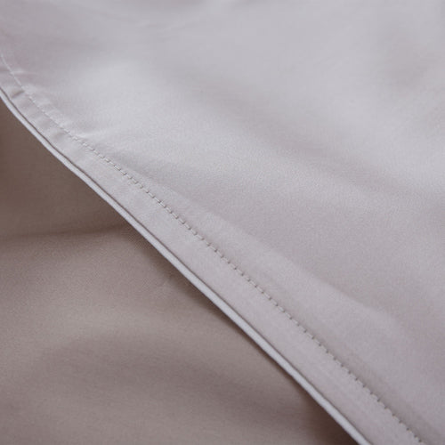 Catania pillowcase, light stone grey & sandstone & light grey, 100% egyptian cotton | URBANARA sateen bedding