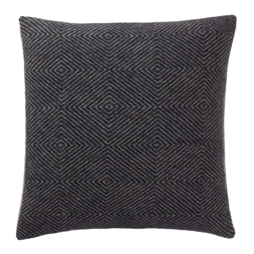 Gotland cushion cover, dark blue & grey, 100% wool & 100% linen