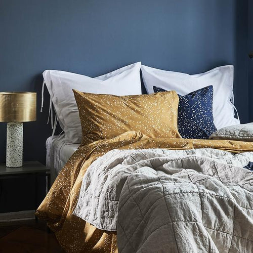 Connemara Bed Linen in dark blue & white | Home & Living inspiration | URBANARA