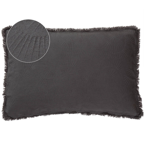 Espinho cushion cover, charcoal, 100% cotton