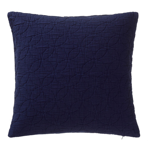 Carvado cushion cover, dark blue, 100% cotton