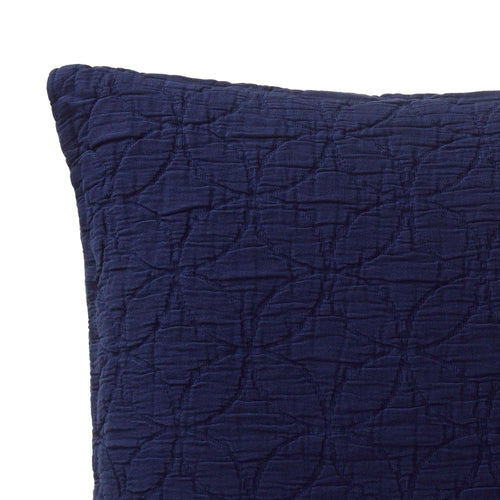 Carvado cushion cover, dark blue, 100% cotton | URBANARA cushion covers