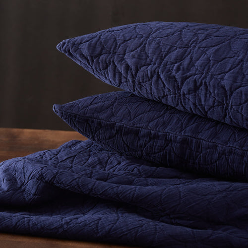 Carvado cushion cover in dark blue, 100% cotton |Find the perfect cushion covers