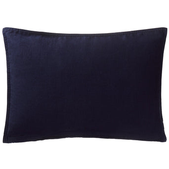 Estoril cushion cover, dark blue, 100% linen