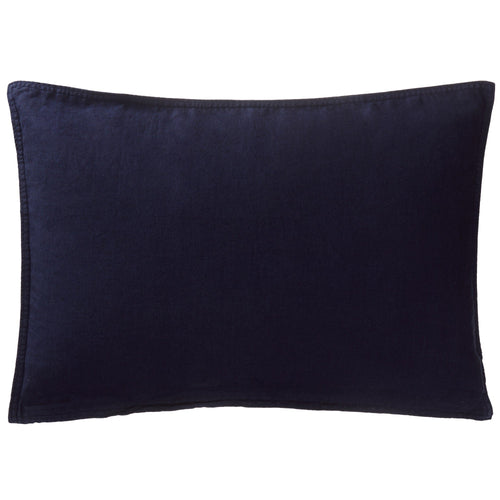 Estoril cushion cover, dark blue, 100% linen