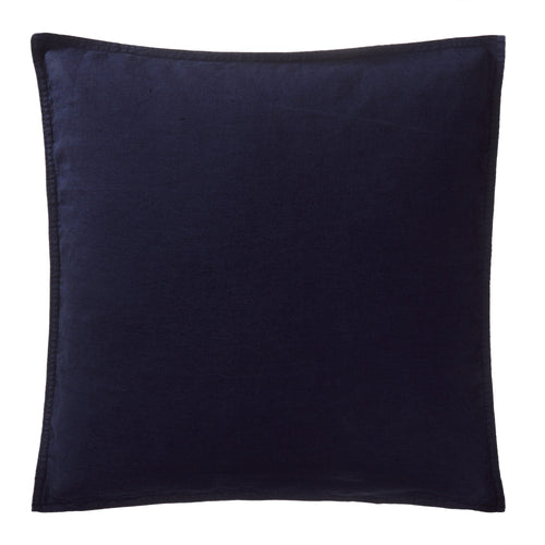 Estoril cushion cover, dark blue, 100% linen