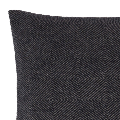 Gotland cushion cover, dark blue & grey, 100% wool & 100% linen | URBANARA cushion covers