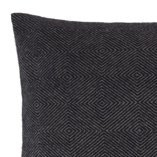 Gotland cushion cover, dark blue & grey, 100% wool & 100% linen | URBANARA cushion covers