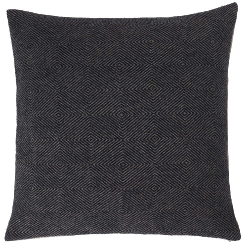 Gotland cushion cover, dark blue & grey, 100% wool & 100% linen