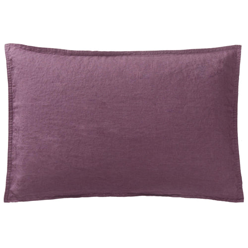 Estoril cushion cover, aubergine, 100% linen