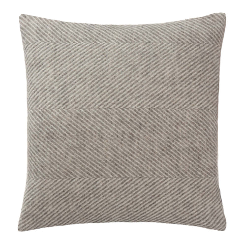 Gotland cushion cover, grey & cream, 100% wool & 100% linen
