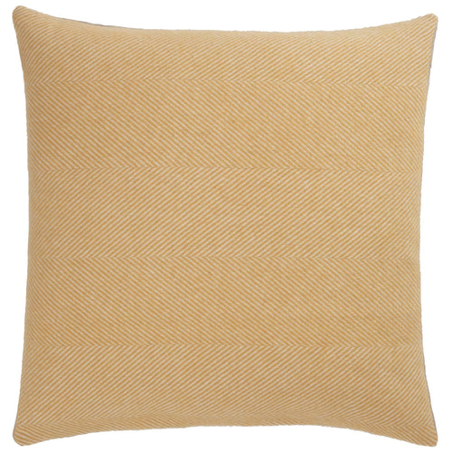 Gotland cushion cover, mustard & cream, 100% wool & 100% linen