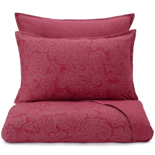 Lourinha duvet cover, ruby red, 100% organic cotton