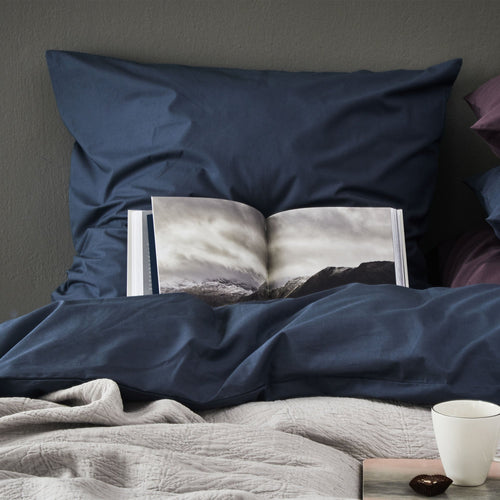 Dark grey blue Manteigas Bettdeckenbezug | Home & Living inspiration | URBANARA