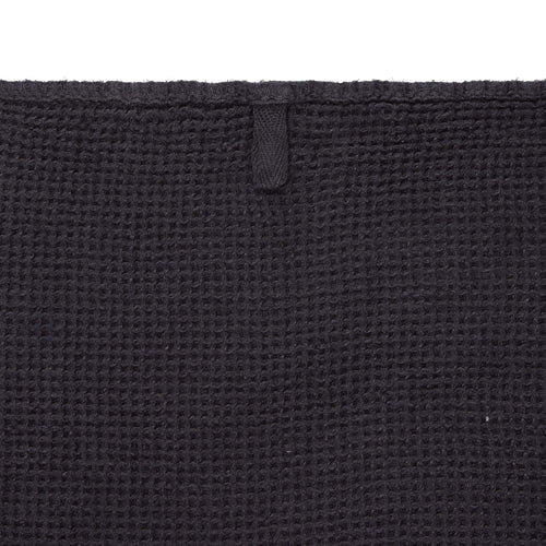 Neris hand towel, charcoal, 100% linen | URBANARA linen towels