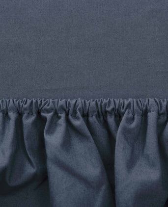 Manteigas fitted sheet, dark grey blue, 100% organic cotton