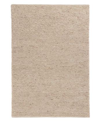 Ravi rug, natural white, 70% new wool & 30% viscose & 100% cotton