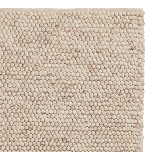 Ravi rug, natural white, 70% new wool & 30% viscose & 100% cotton
