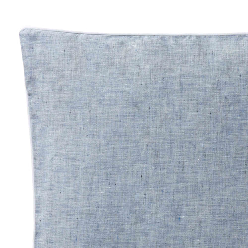 Sameiro cushion cover, dark grey blue & white, 100% linen | URBANARA cushion covers