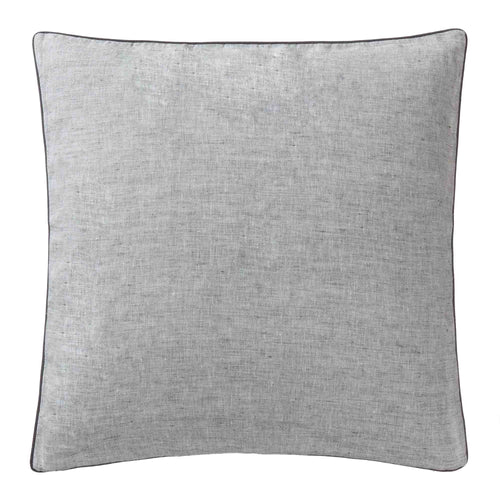 Sameiro cushion cover, grey & charcoal, 100% linen