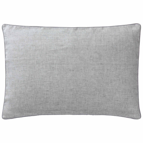 Sameiro cushion cover, grey & charcoal, 100% linen