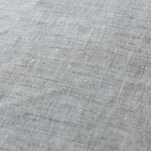 Sameiro cushion cover, grey & charcoal, 100% linen | URBANARA cushion covers