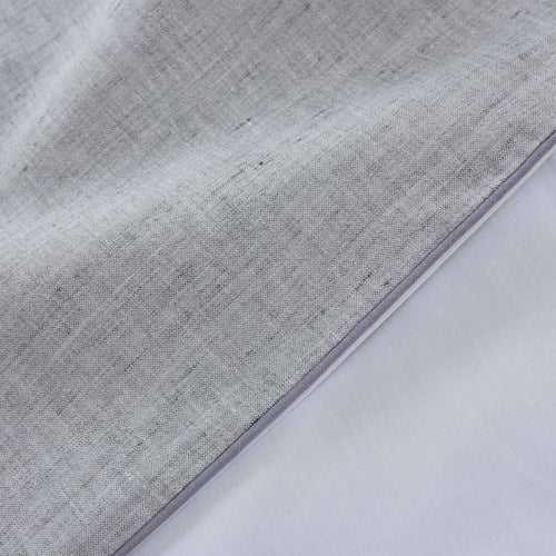 Sameiro duvet cover, grey & white & charcoal, 100% linen & 100% organic cotton |High quality homewares