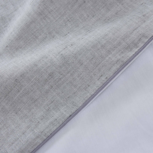 Sameiro pillowcase, grey & white & charcoal, 100% linen & 100% organic cotton |High quality homewares