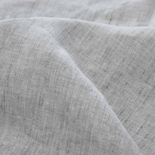 Sameiro fitted sheet, grey, 100% linen | URBANARA fitted sheets