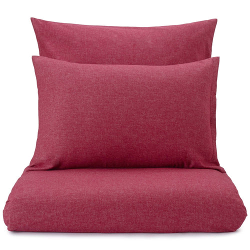 Vilar pillowcase, ruby red, 100% organic cotton