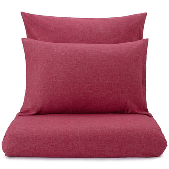 Vilar duvet cover, ruby red, 100% organic cotton