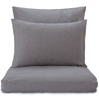 Vilar pillowcase, stone grey, 100% organic cotton