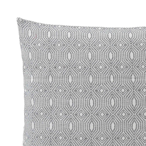Alcoa cushion cover, black & natural white, 100% cotton | URBANARA cushion covers