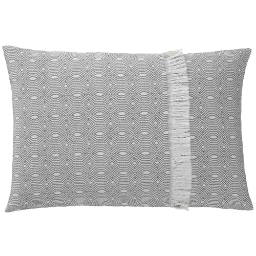 Alcoa cushion cover, black & natural white, 100% cotton