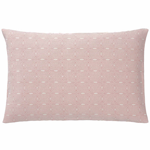Alcoa cushion cover, coral & natural white, 100% cotton | URBANARA cushion covers