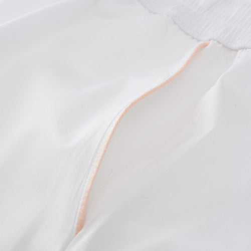 Alva Pyjama Bottoms white & light pink, 100% organic cotton | Find the perfect nightwear