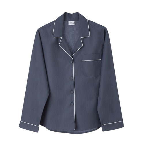 Dark grey blue & White Alva Pyjama | Home & Living inspiration | URBANARA