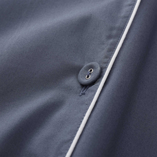 Alva pyjama in dark grey blue & white, 100% organic cotton |Find the perfect nightwear