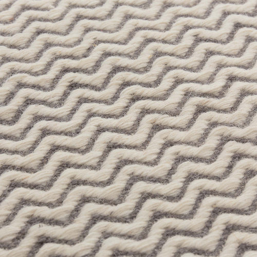 Pandim rug, grey & off-white, 100% wool |High quality homewares