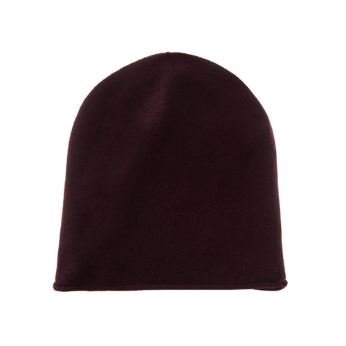 Nora hat, bordeaux red, 50% cashmere wool & 50% wool