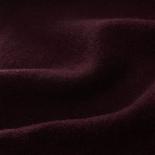 Nora scarf, bordeaux red, 50% cashmere wool & 50% wool | URBANARA hats & scarves