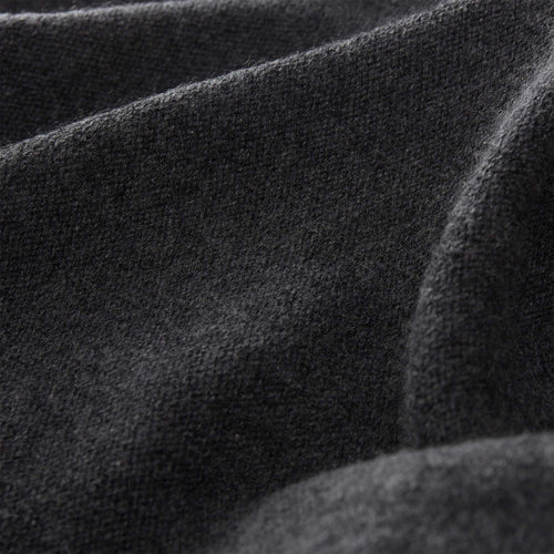 Nora scarf, charcoal, 50% cashmere wool & 50% wool | URBANARA hats & scarves