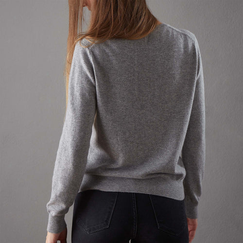 Nora Cashmere Cardigan in light grey | Home & Living inspiration | URBANARA