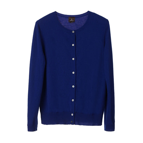 Nora cardigan, royal blue, 50% cashmere wool & 50% wool