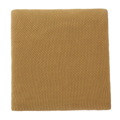 Antua Cotton Blanket mustard, 100% cotton