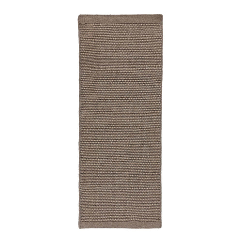 Kolong runner, grey brown & off-white, 100% new wool | URBANARA runners