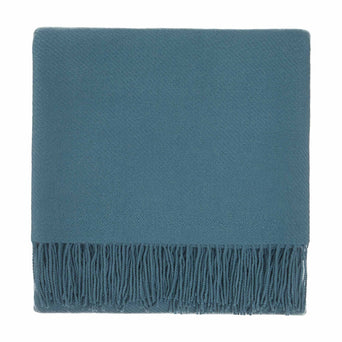 Almora blanket, green grey, 50% cashmere wool & 50% wool