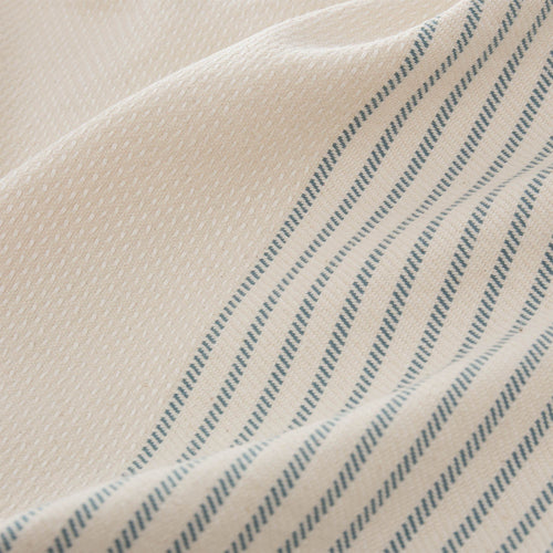 Kadan bathrobe, cream & grey green, 50% linen & 50% cotton |High quality homewares
