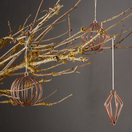 Gori christmas decoration, copper, 100% iron | URBANARA christmas decoration